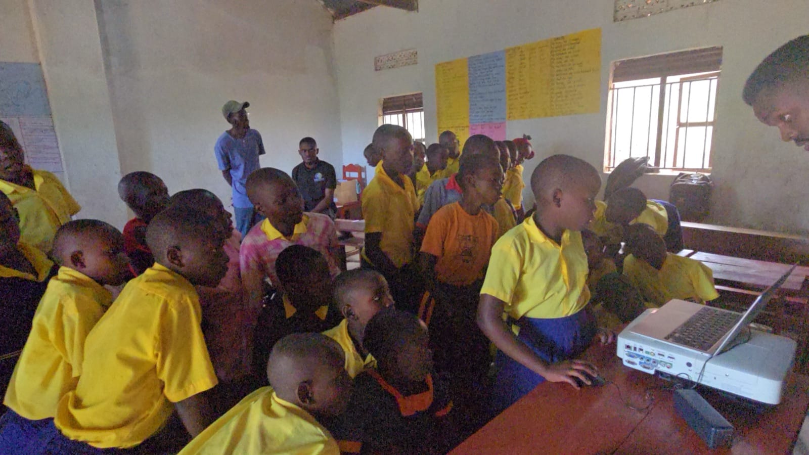 CLICK facilitator guiding pupils one-on-one
