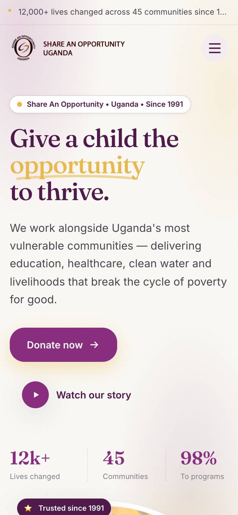 saouganda.org on a phone